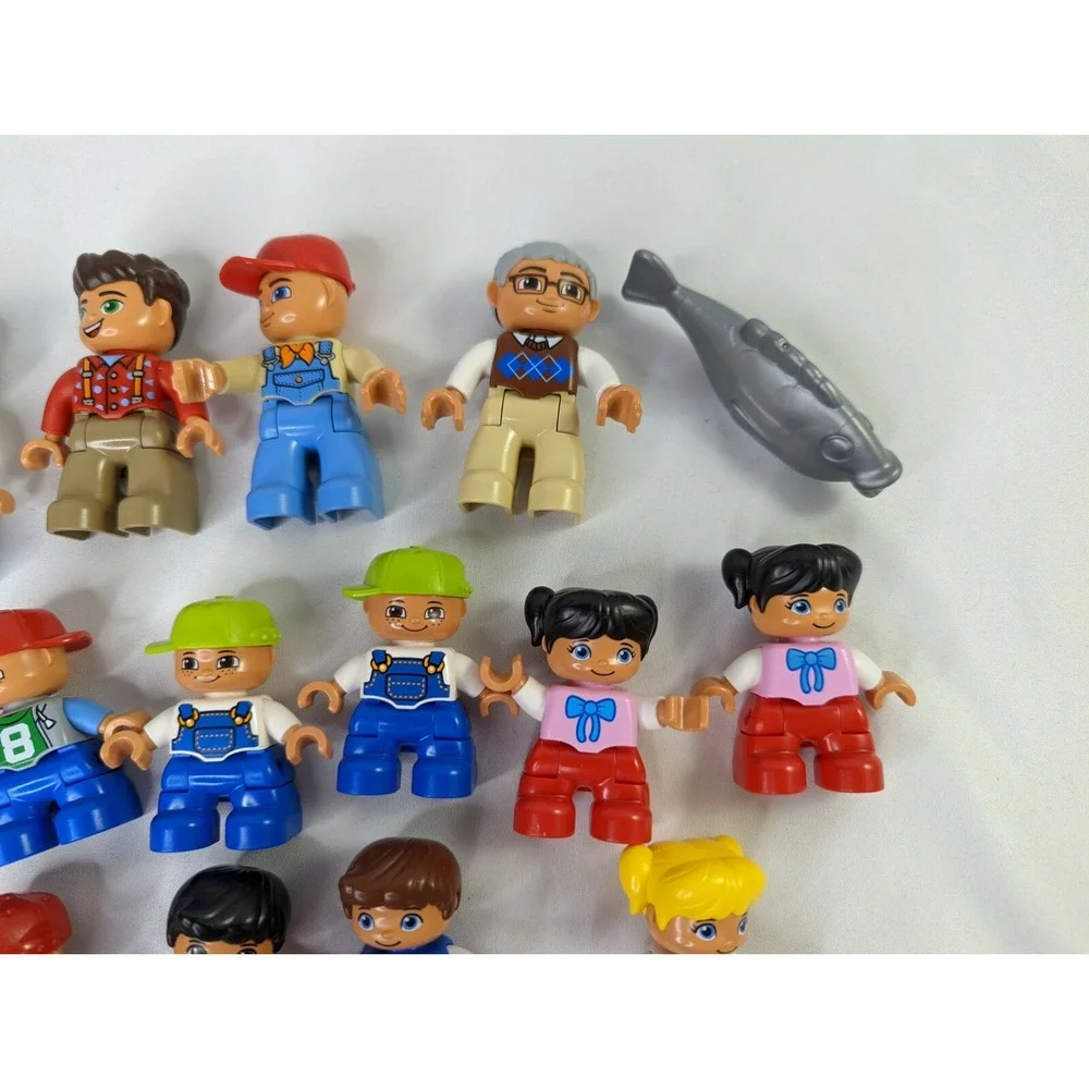 Lego Duplo Boy Girls Men Grandpa People Fish Lot